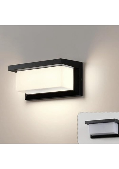 Bahçe Aydınlatması Led Işık 12w Led Aydınlatma Zita Ultra Şapkalı Bahçe Duvar Aplik Su Geçirmez Beyaz Işık - 6500k Diğer