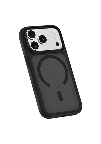 Apple Uyumlu iPhone 17 Pro Max Kılıf M-safe Şarj Özellikli Benks Mist C-magnet Kapak Siyah Siyah