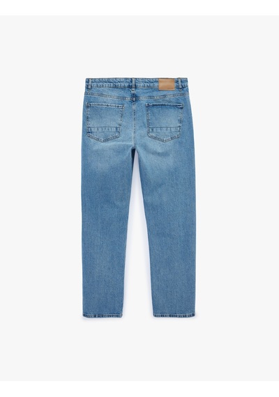Koton Standart Bel Normal Bel Düz Paça Denim Pantolon - Mark Straight Jeans Açık İndigo 6sam40300nd Koton Standart Bel Normal Bel Düz Paça Denim Pantolon - Mark Straight Jeans Açık İndigo 6sam40300nd