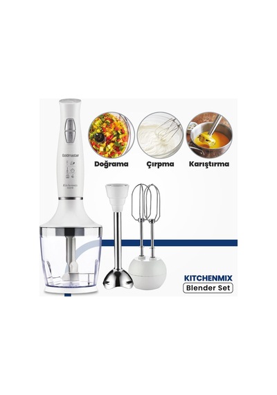 Goldmaster IN-6140 Kitchenmix 1000 W Blender Seti