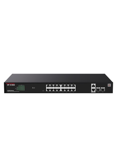 Ip-com G2220p-16-250w 16 Port Gıgabıt+2xrj45/sfp Uplınk 230w Poe Cloud Yönetilebilir Rackmount Swıtch
