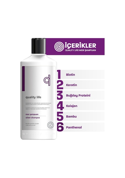 Ql Turunculaşma Karşıtı Mor Şampuan 300 ML