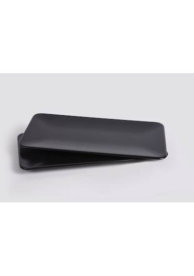 Keramika Mat Siyah Siera Kayık Tabak 33 Cm 2 Adet