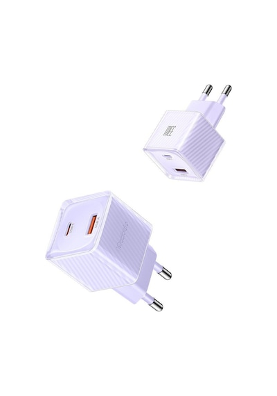 Mcdodo CH-4153 33 W GaN PD 1xType-C 1xUSB Girişli Hızlı Şarj Aleti - Mor