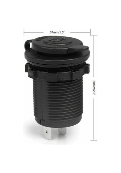 A Kalite Oto Çakmak Fiş Çakmaklık Dişi Pano Tip 30Mm Şase Monteli