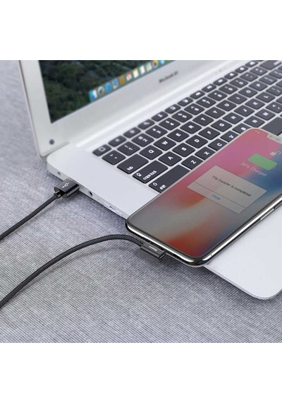 Baseus Entertaining Audio Data Kablo Usb Lightning 2A 1M Siyah
