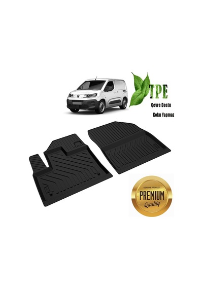 Peugeot Partner Panelvan Van Havuzlu Paspas Ön Iki Parça 2019 2020 2021 2022 2023 2024 Kokusuz