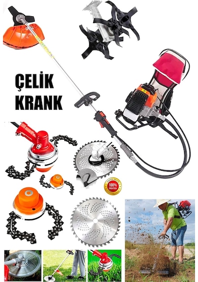 Staxx GT-14HPX Benzinli Çim Ot Çayır Biçme Sırt Tırpan Makinesi