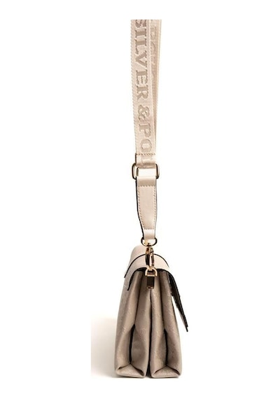 Silver Polo Sp1009 Kadın Çapraz Çanta Logolu Bej-s.bej