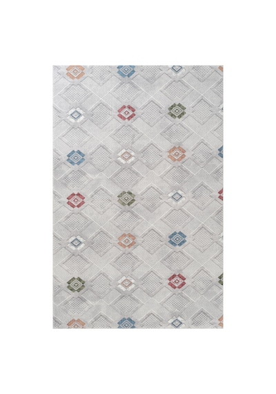 Villadia Home Textile Kaymaz Taban Modern Desen Halı Yolluk Leke Tutmaz Kolay Temizlenir Koridor Salon Yatak Mutfak Odası Vd4047multi Multi