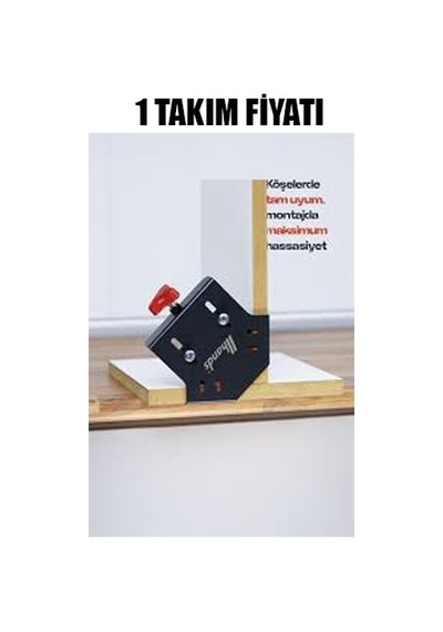 Hands Köşe Birleştirme Açık Uc Aparatı Siyah
