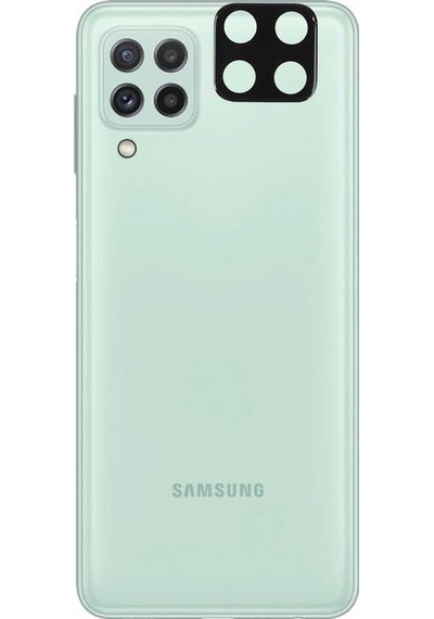 Samsung Uyumlu Galaxy A22 4g Zore 3d Kamera Camı Siyah