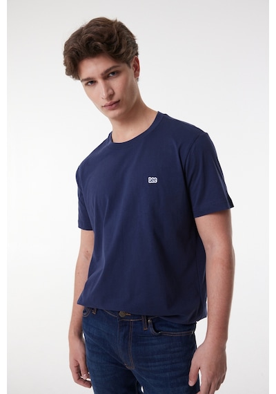 Lee Regular Fit Normal Kesim Sıfır Yaka Tişört L60Ufq35 Lacivert
