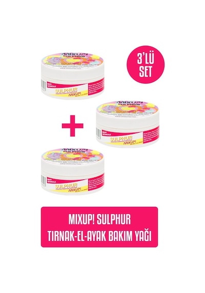 Mixup Sulphur Tırnak Bakım Yağı 3 x 56 G