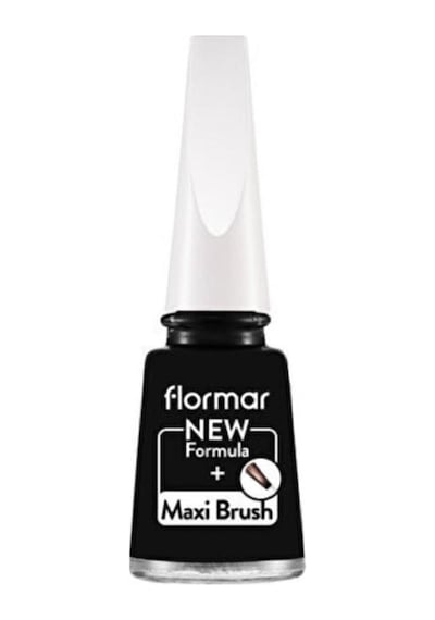 Flormar Nail Enamel Yüksek Pigmentli & Parlak Bitişli Oje Fne-313 Black Mınımalısm