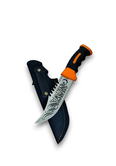 Hat Sanatlı Outdoor Çelik Kamp Bıçağı