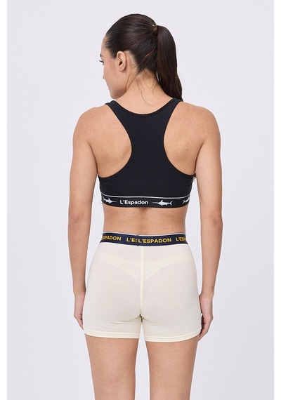 Racer Crop Top Racer Back Crop Top-3281 Siyah