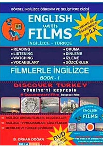 English With Films - Book: 1 İngilizce Türkçe Dvd Film Hediyeli