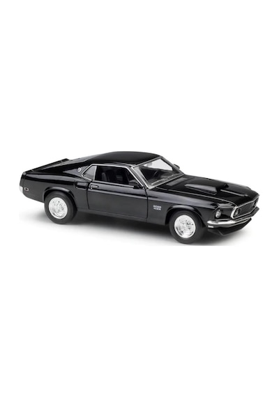 Oyuncak Metal Model Araba 1/36 Çek Bırak Siyah 1969 Ford Mustang