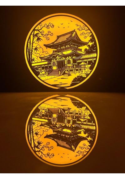 Nex Dekoratif Işık - Japon Tapınağı Antik Gümüş