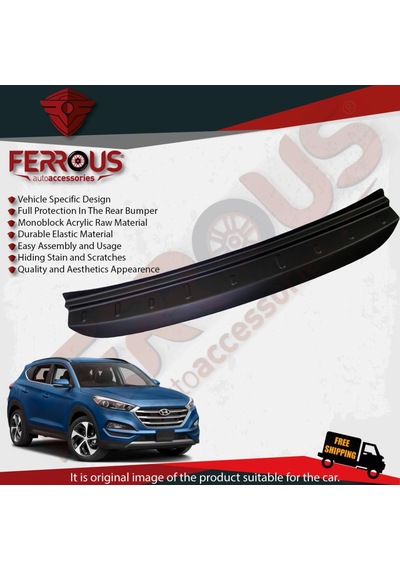 Hyundai Tucson Arka Tampon Üstü Koruyucu 2015 2018 Modelleri N11.8702