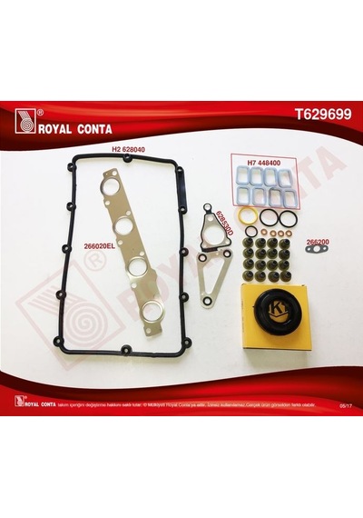 Royal T629699 - Üst Takım Conta Skt Keç. Subp.lastik Skc Siz Tra