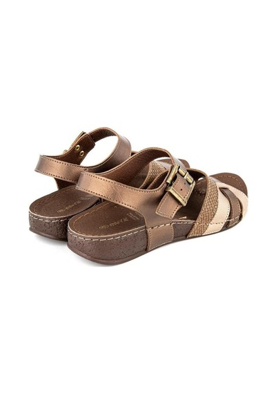 Muya Rhoas 33218-187 Anatomik Taban Kadın Sandalet Bronz 36-40 Bronz