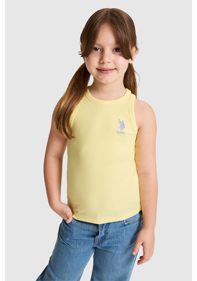 U.S. Polo Assn. U.s. Polo Assn. Kız Çocuk Açık Sarı Tişört Basic 50325671-vr004 Acık Sarı