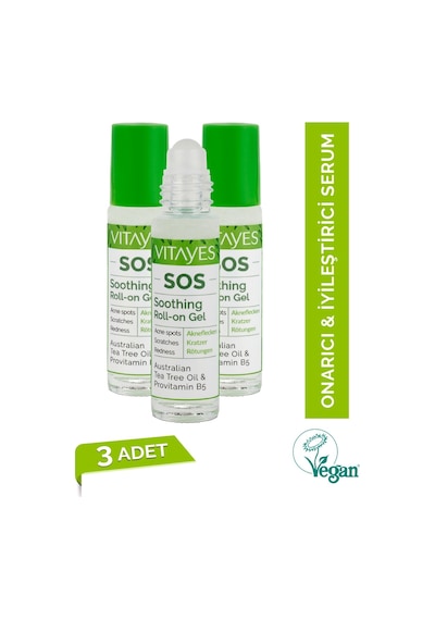 Vitayes Akne Sivilce ve Siyah Nokta Sinek Isırması Sos Doğal Çay Ağacı Serumu 3 x 10 ML