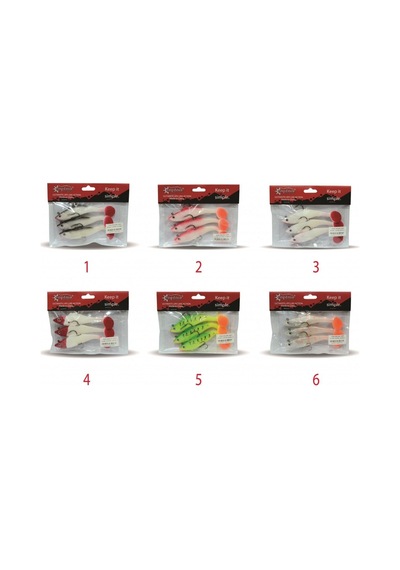 Captain 3568 Cracker Soft 12cm Levrek Turna Silikonu 3'lü Set Suni Balık 6