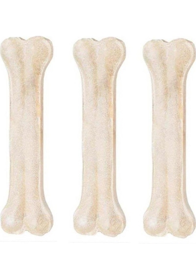 Beyaz Press Kemik Köpek Ödülü 15 CM 2 Adet