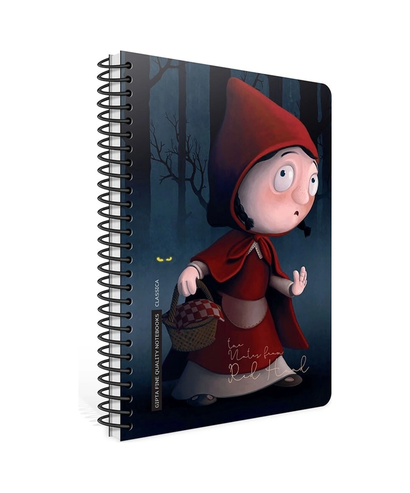 Classica Spiralli Sert Kapak 17x24 120 Yaprak Kareli Defter Kırmızı Başlıklı