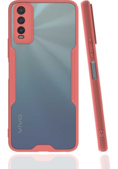 Vivo Y11S Kılıf Zore Parfe Kenarları Pastel Renk Silikon Kılıf