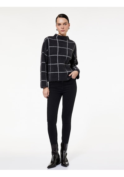 Koton Yüksek Bel Fermuar Cep Detaylı Toparlayıcı Skinny Jean Pantolon - Push Up Skinny Jeans Siyah 6wal40042md Siyah