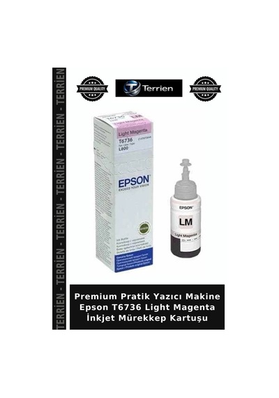 Premium Pratik Yazıcı Makine Epson T6736 Light Magenta İnkjet Mürekkep Kartuşu