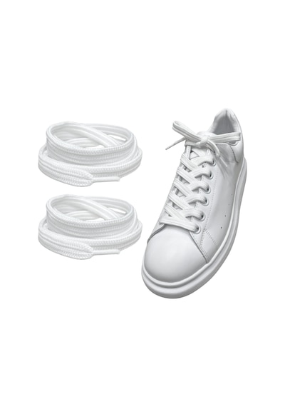 İpekbazaar Exclusice 120 Cm Yassı Spor Ayakkabı Bağcığı, Çift Katmanlı Örgülü Sneakers Bağcık, 1 Çift 001
