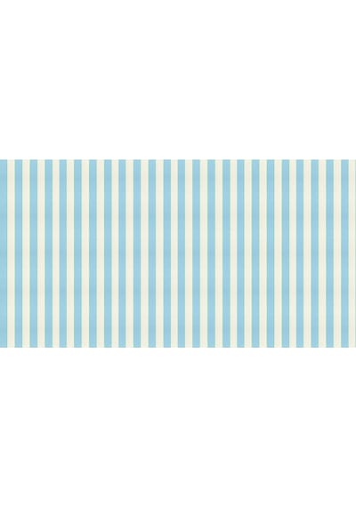 Meri Meri - Pale Blue Stripe Tablecloth - Soluk Mavi Çizgili Kağıt Masa Örtüsü