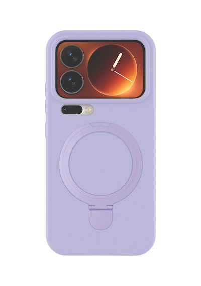 Newface - 212 - Xiaomi Mi 17 Pro Max Regal Magsafe Standlı Kapak - Glblseme - - Lila
