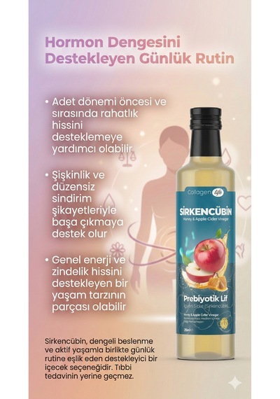 Collagen Life Sirkencübin Prebiyotik Sirke 250 Ml