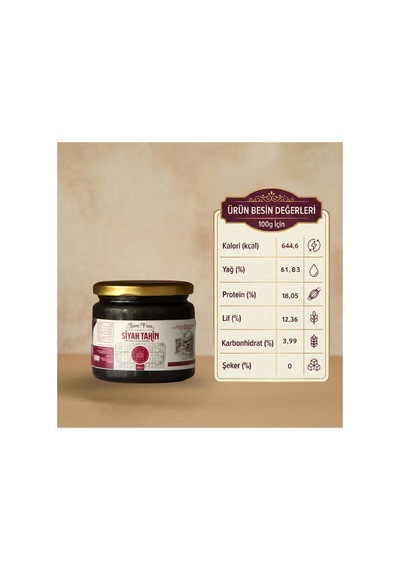 Siyah Tahin 300 Gram - Siyah Susamdan Taş Değirmen Üretimi - 841872327
