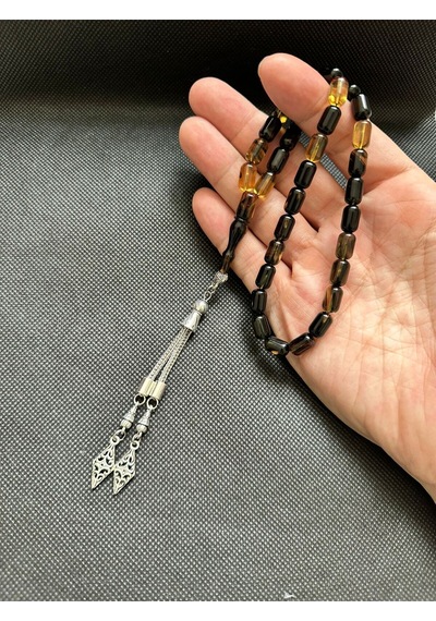 Sıkma Kehribar Tesbih , Özel Kutulu, Özel Yazıl, Erkek ,hediye Sertifikalı ,kişiye Özel Isim, Harfli Ks1780