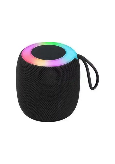 D10 Rgb Led Işıklı Bluetoth Speaker Hafıza Kartı Ve Usb Girişli Fm Radyolu Şarjlı Taşınabilir Hoparlör 5w