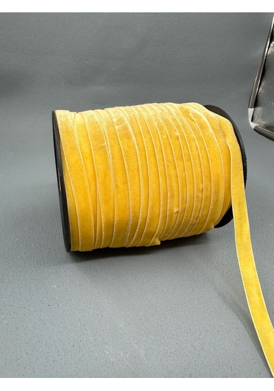 Paşateks- 1 Cm Düz Kadife-5 Metre D.sarı