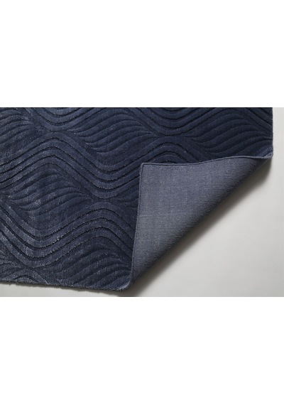 Çam Halı Emboss Jr 10 Blue Modern Desen Yeni Zellanda Yünü Ve Vis 130X190 Mavi