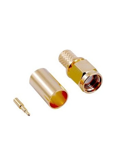 Sma Konnektör Erkek Sıkmalı Lmr240 Gold