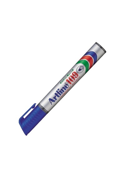Artline 109 Permanent Marker Mavi kesik Uç Mavi