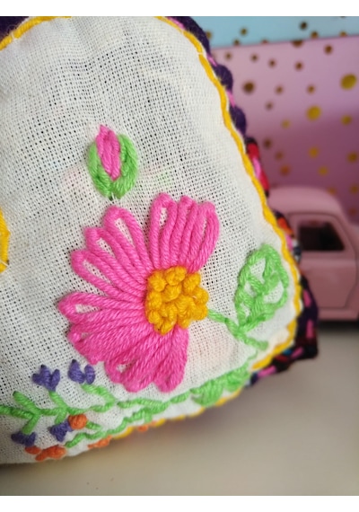 Nakışlı Lavanta Kesesi Çok Renkli