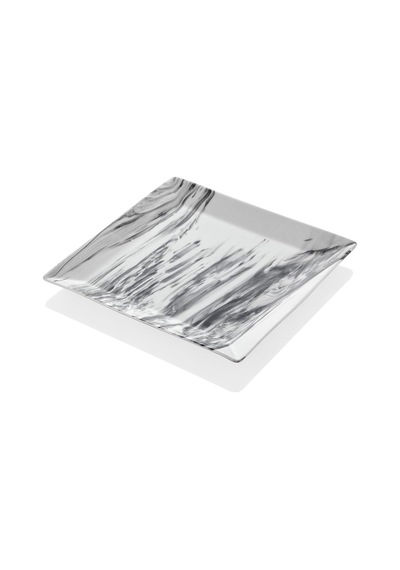 Setabianca Mermer Görünümlü 4lü Servis Tabağı 24 Cm Çok Renkli