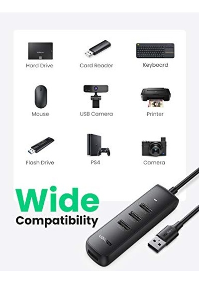 Seri 4-port Hub Uzay Grisi