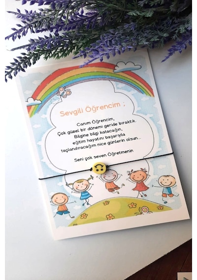 20 Adet Canım Öğrencim Emoji Bileklik Çok Renkli